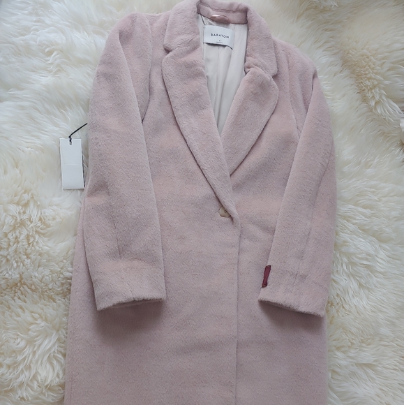 Babaton Jackets & Blazers - Babaton Aritzia Blush Pink Wool Stedman Coat